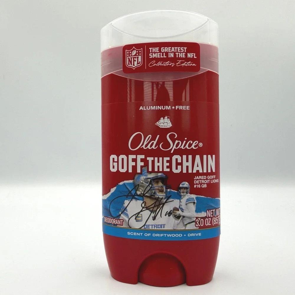 Old Spice Deodorant Mens 3oz Red New Goff The Chain Jared Goff Detroit Lions 2pk